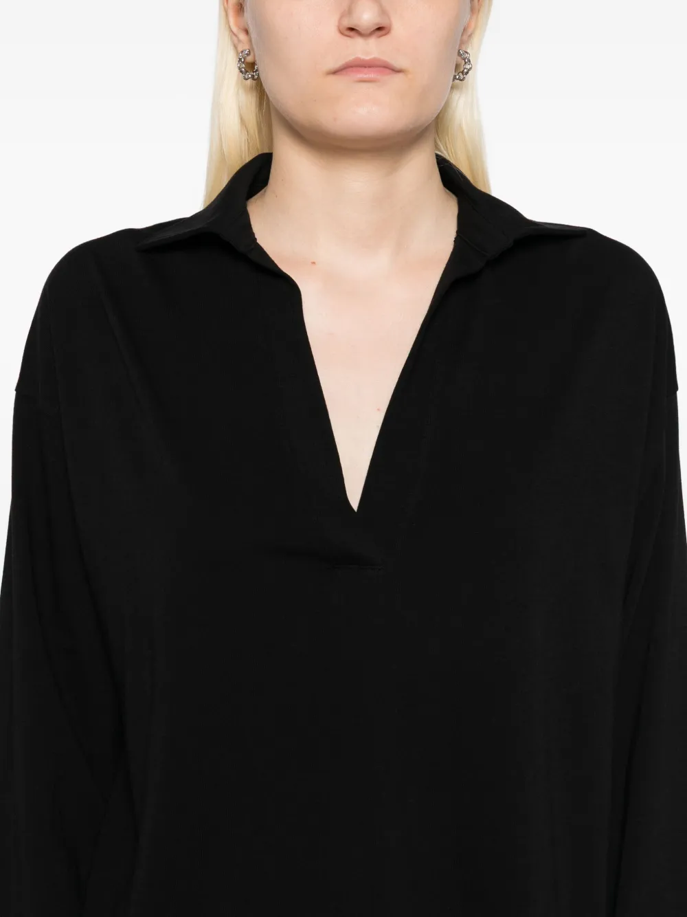 Vince cotton blouse Zwart