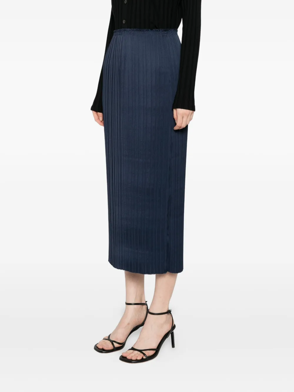 Vince pleated skirt Blauw