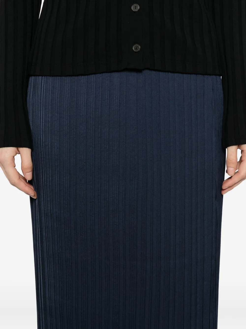 Vince pleated skirt Blauw