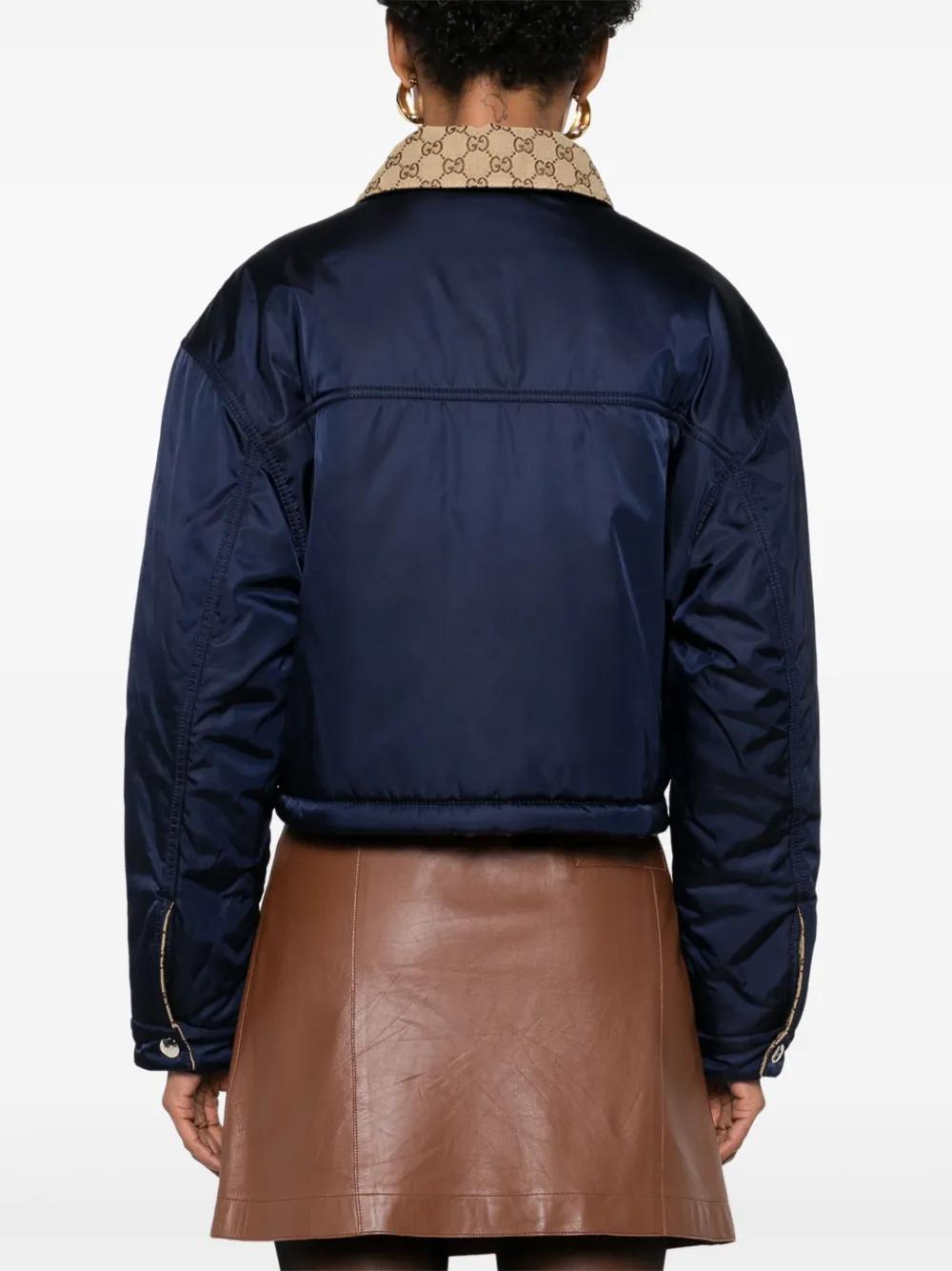 Gucci Omkeerbaar donsjack Blauw