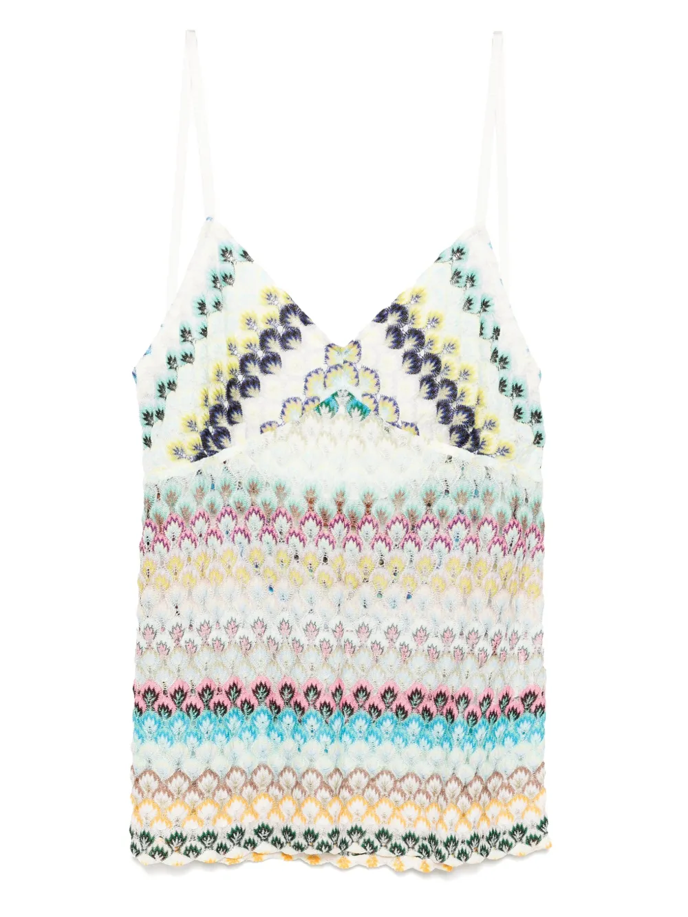 Missoni zig-zag pattern tank top | Blue | Image 1