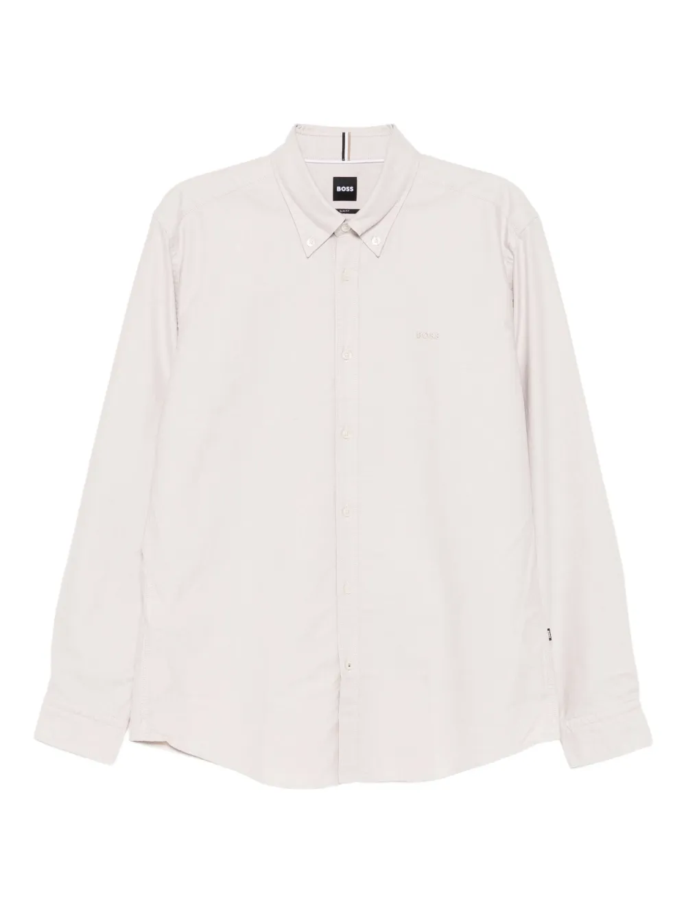 BOSS Katoenen overhemd Beige