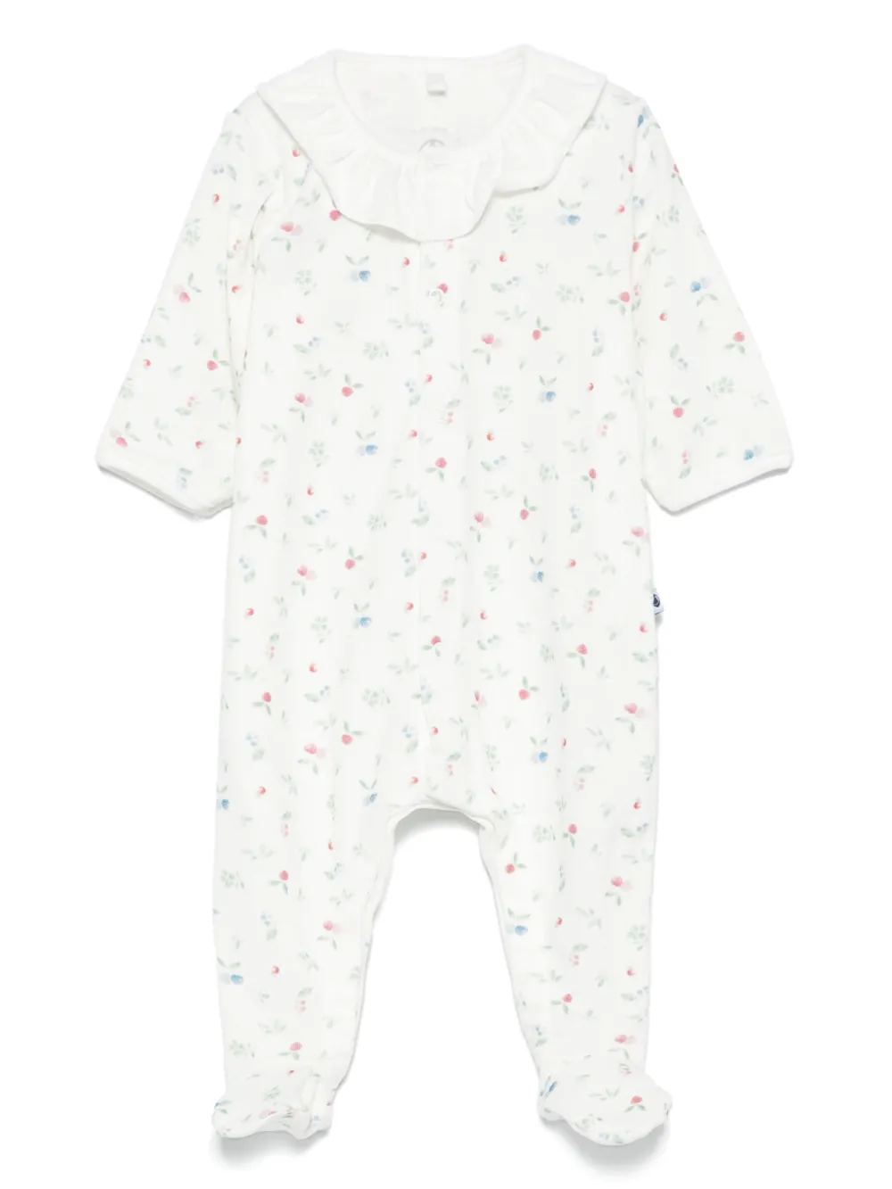 Petit Bateau cotton romper - ホワイト Petit Bateau cotton romper - ホワイト