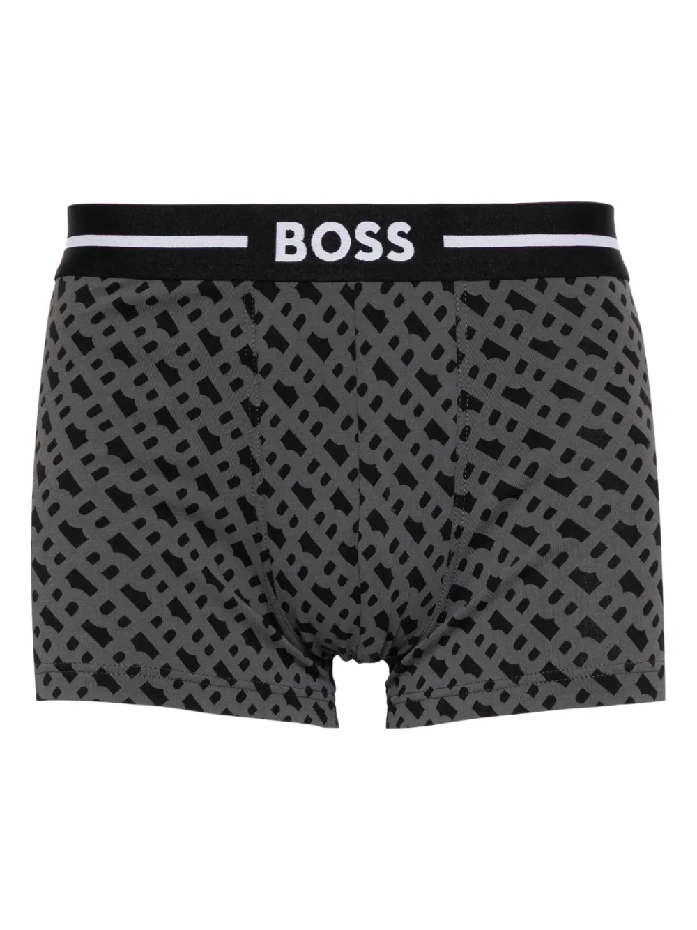BOSS Drie boxershorts met logoprint Zwart