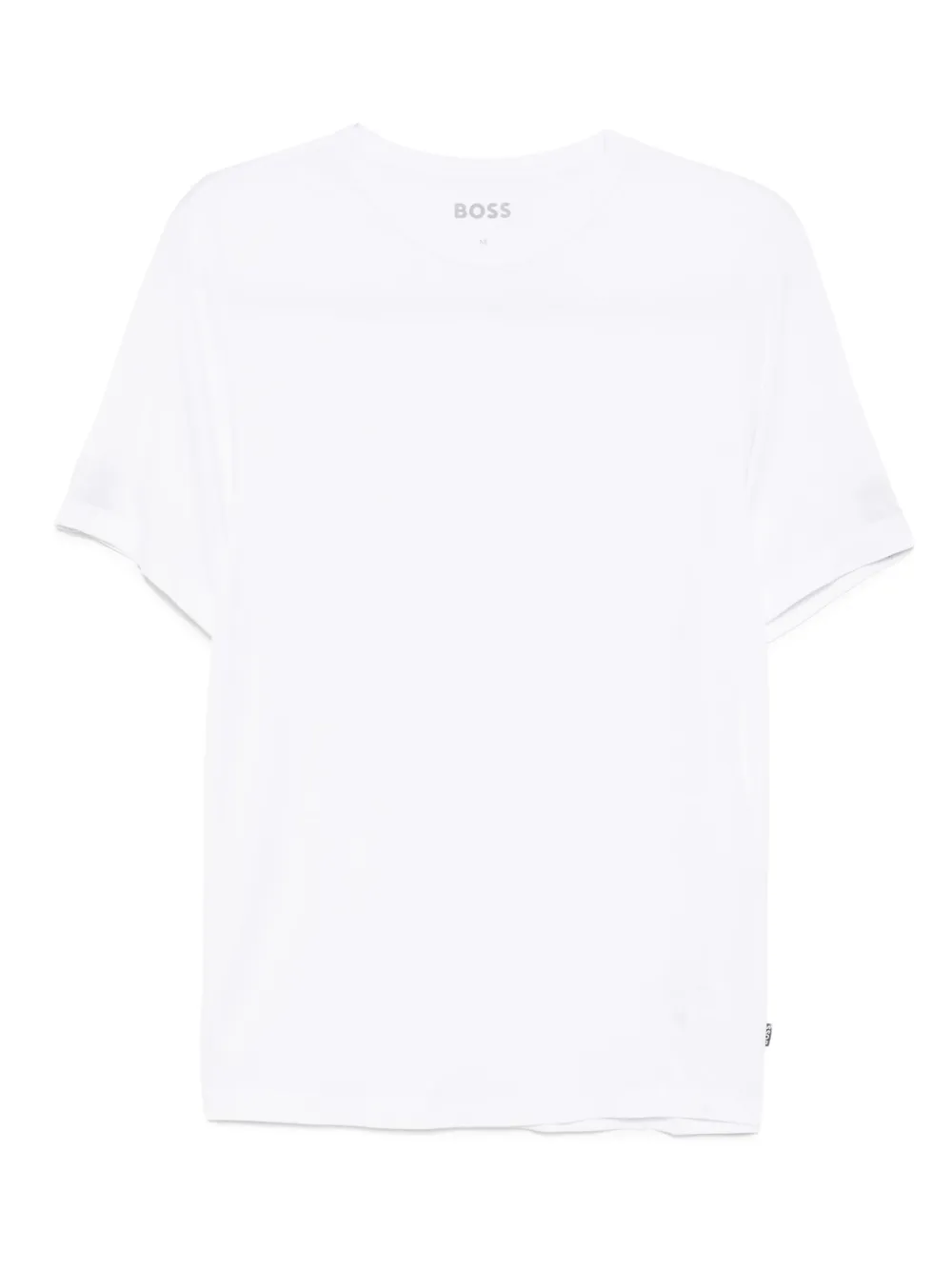 BOSS T-shirt met logopatch - Wit