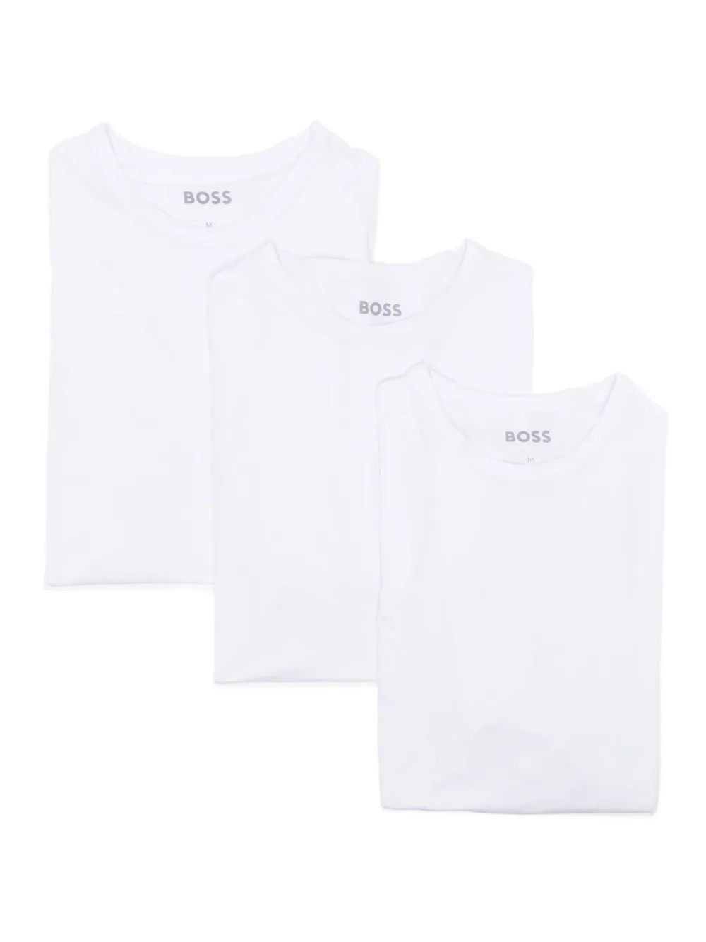 BOSS logo-patch T-shirt – White BOSS logo-patch T-shirt – White