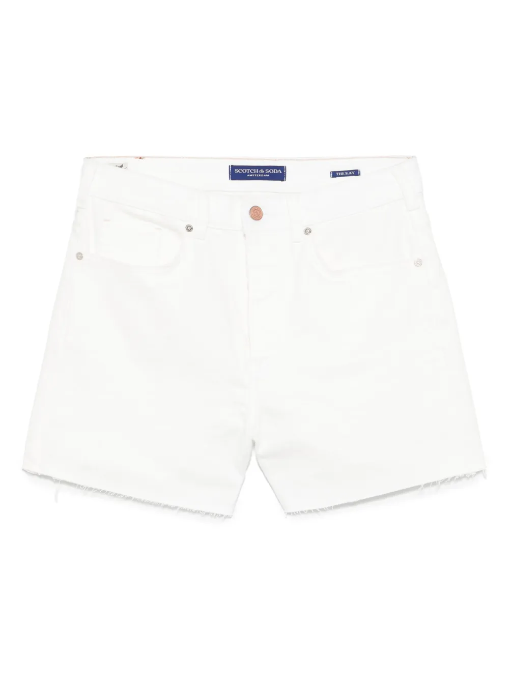 Scotch & Soda shorts con tiro alto | blanco | Image 1