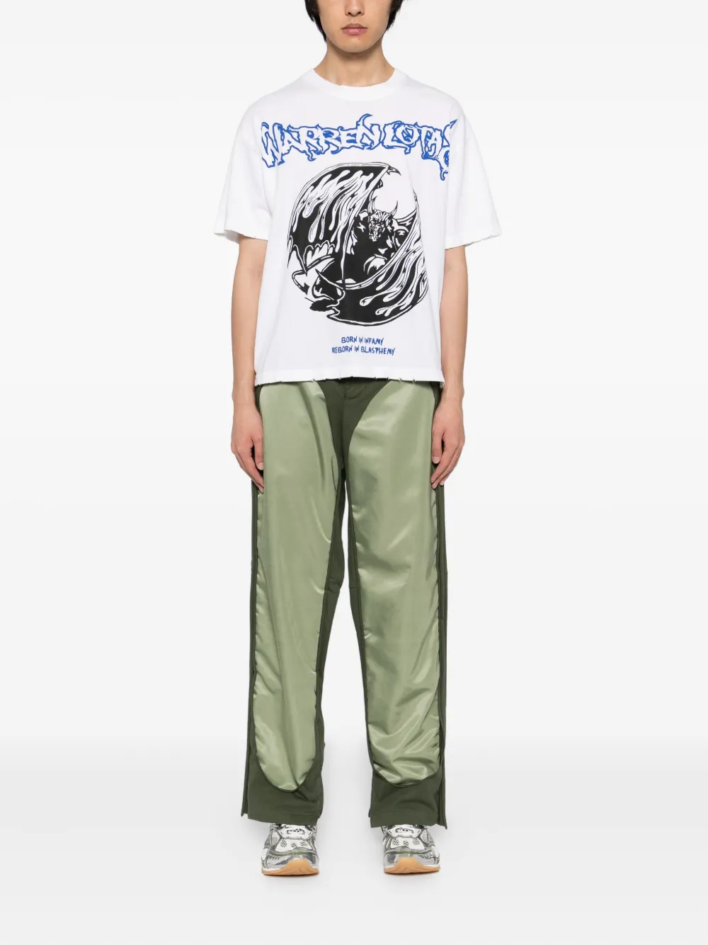 Warren Lotas T-shirt met print - Wit