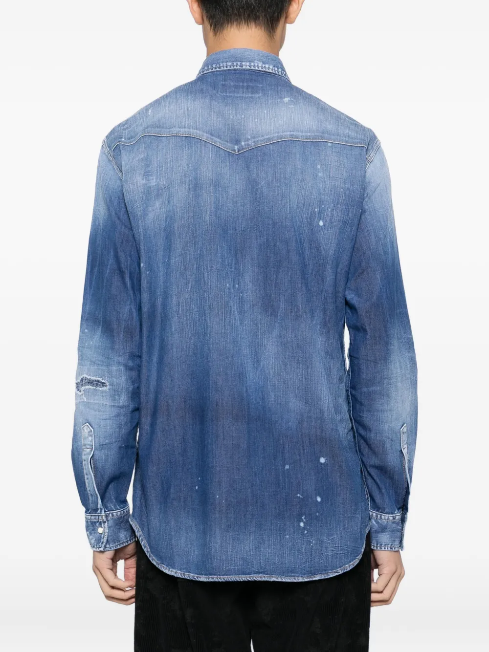 DSQUARED2 Dan Western shirt Blauw