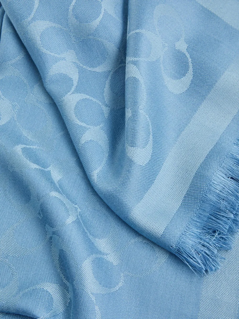 Coach Signature C Oblong scarf - Blauw