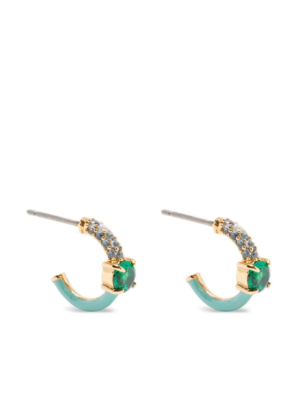 Kate Spade Hint Of Shimmer Huggies In Green