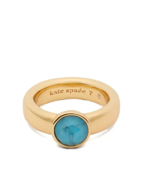 Kate Spade turquoise gold-tone ring