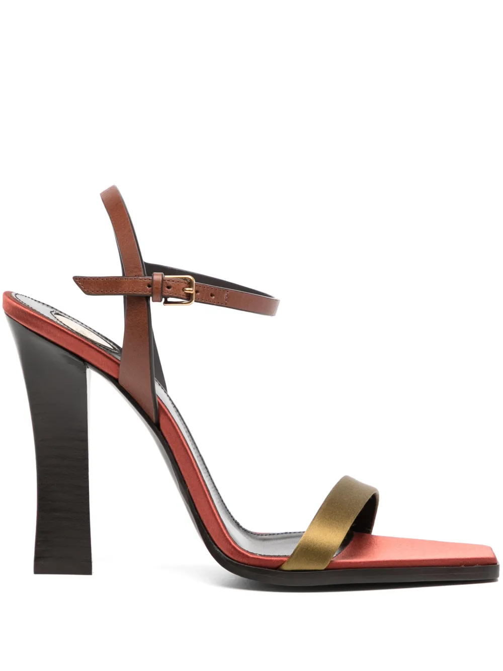 Saint Laurent 110mm Lydia sandals Bruin