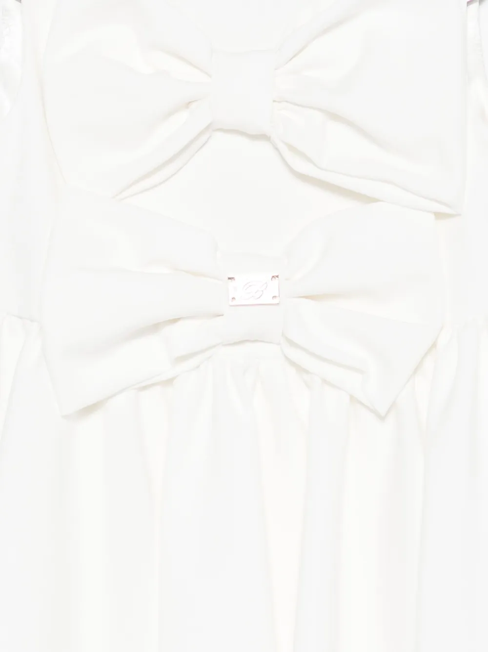 Miss Blumarine Jurk verfraaid met strik Wit