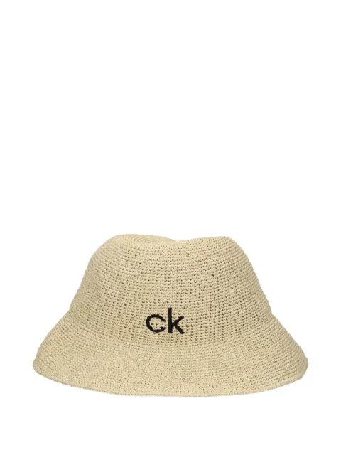 Calvin Klein logo-embroidered bucket hat