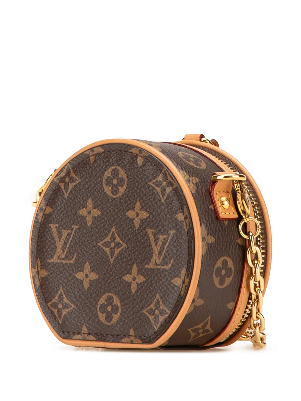 Pre-owned Louis Vuitton 2019 Monogram Mini Boite Chapeau Necklace Bag Crossbody Bag