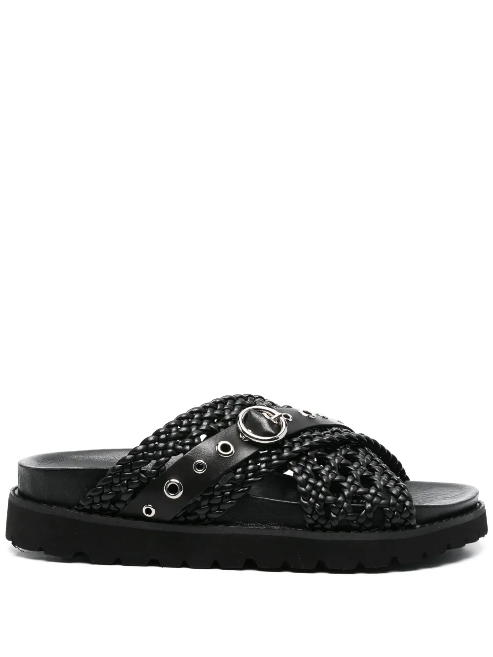 criss-cross flat sandals