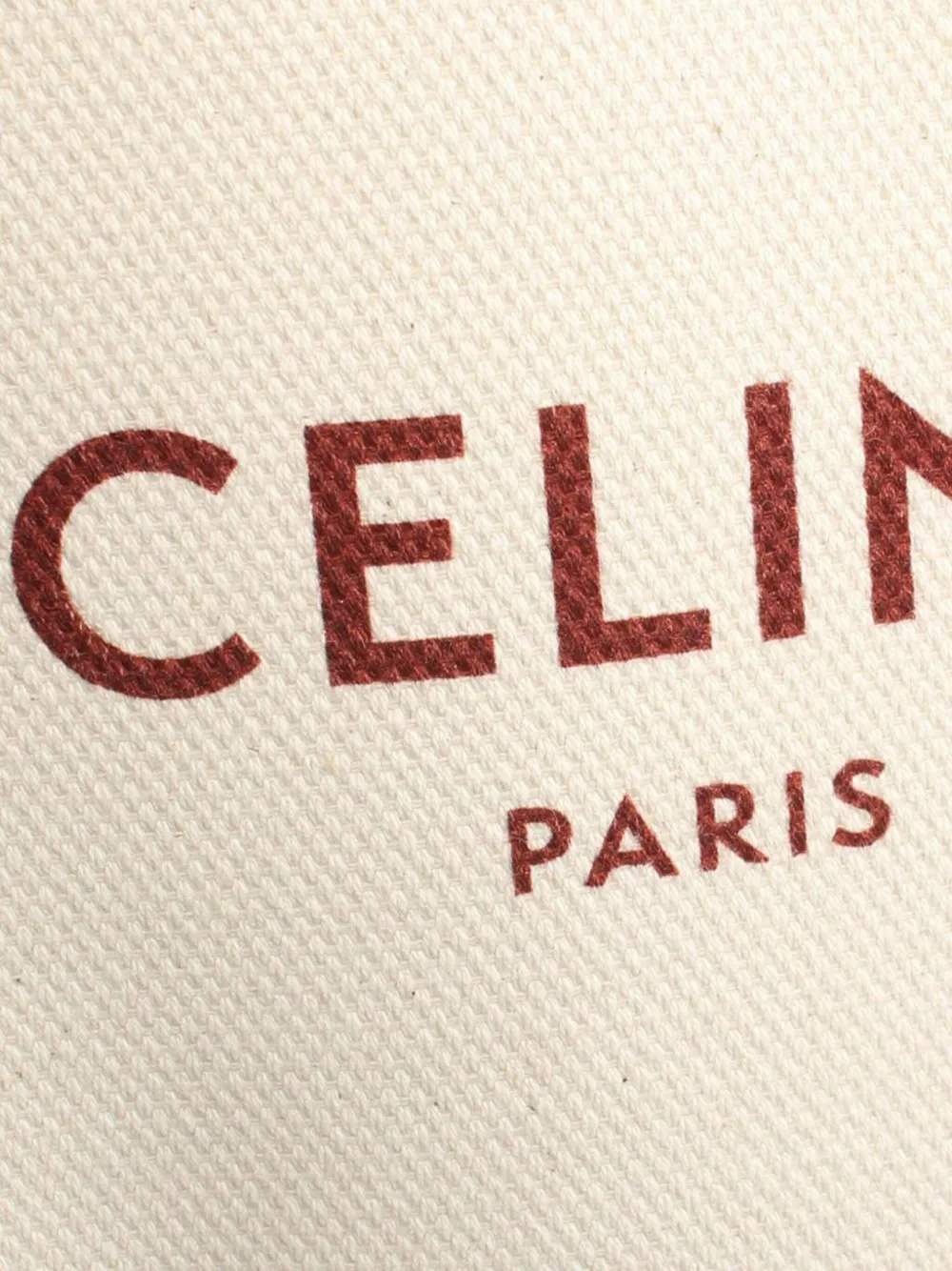 Pre-owned Celine 2020-2024 Mini Canvas Vertical Cabas Satchel