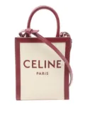 Céline Pre-Owned 2020-2024 Mini Canvas Vertical Cabas satchel - Red