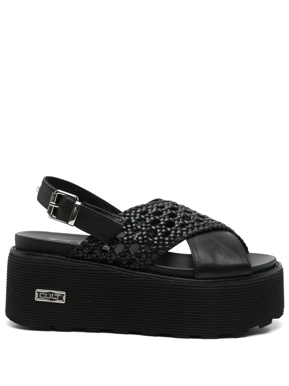 Cult 65mm leather sandals Black