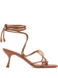 ZIMMERMANN 65mm Gleam sandals - Brown