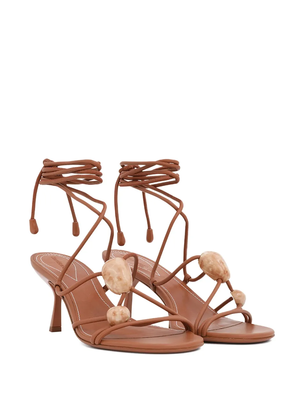ZIMMERMANN 65mm Gleam sandals Brown