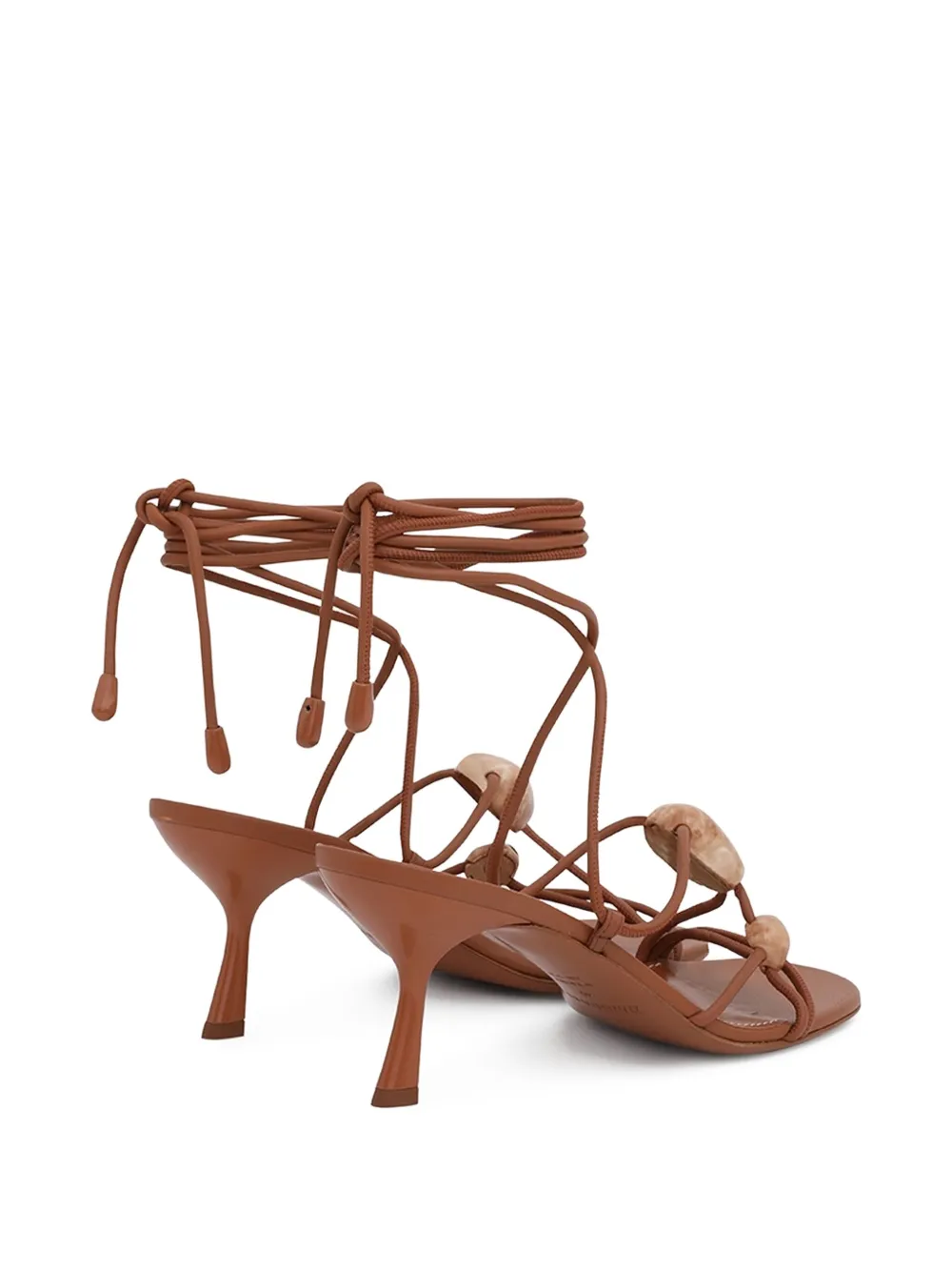 ZIMMERMANN 65mm Gleam sandals Brown