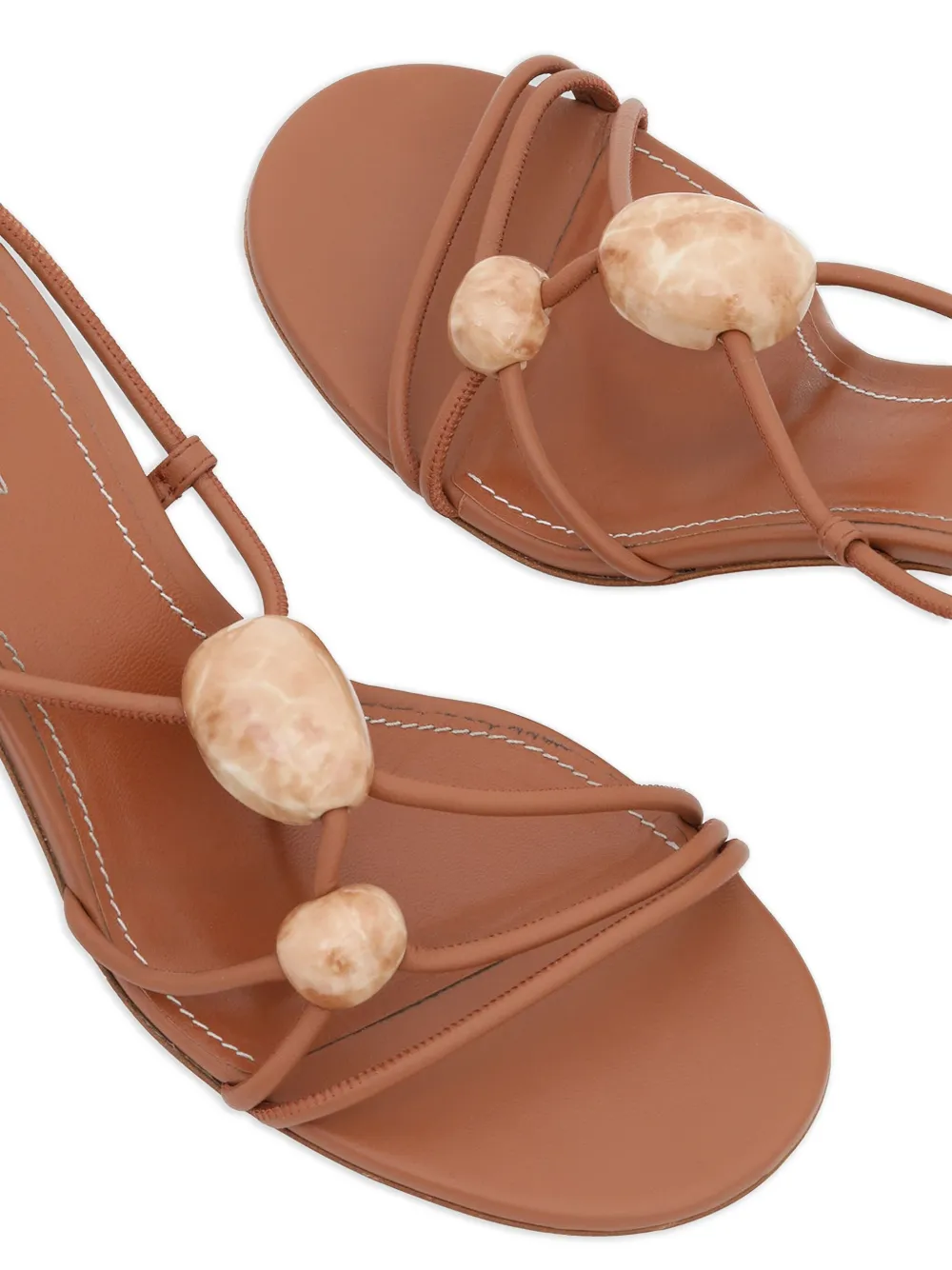 ZIMMERMANN 65mm Gleam sandals Brown