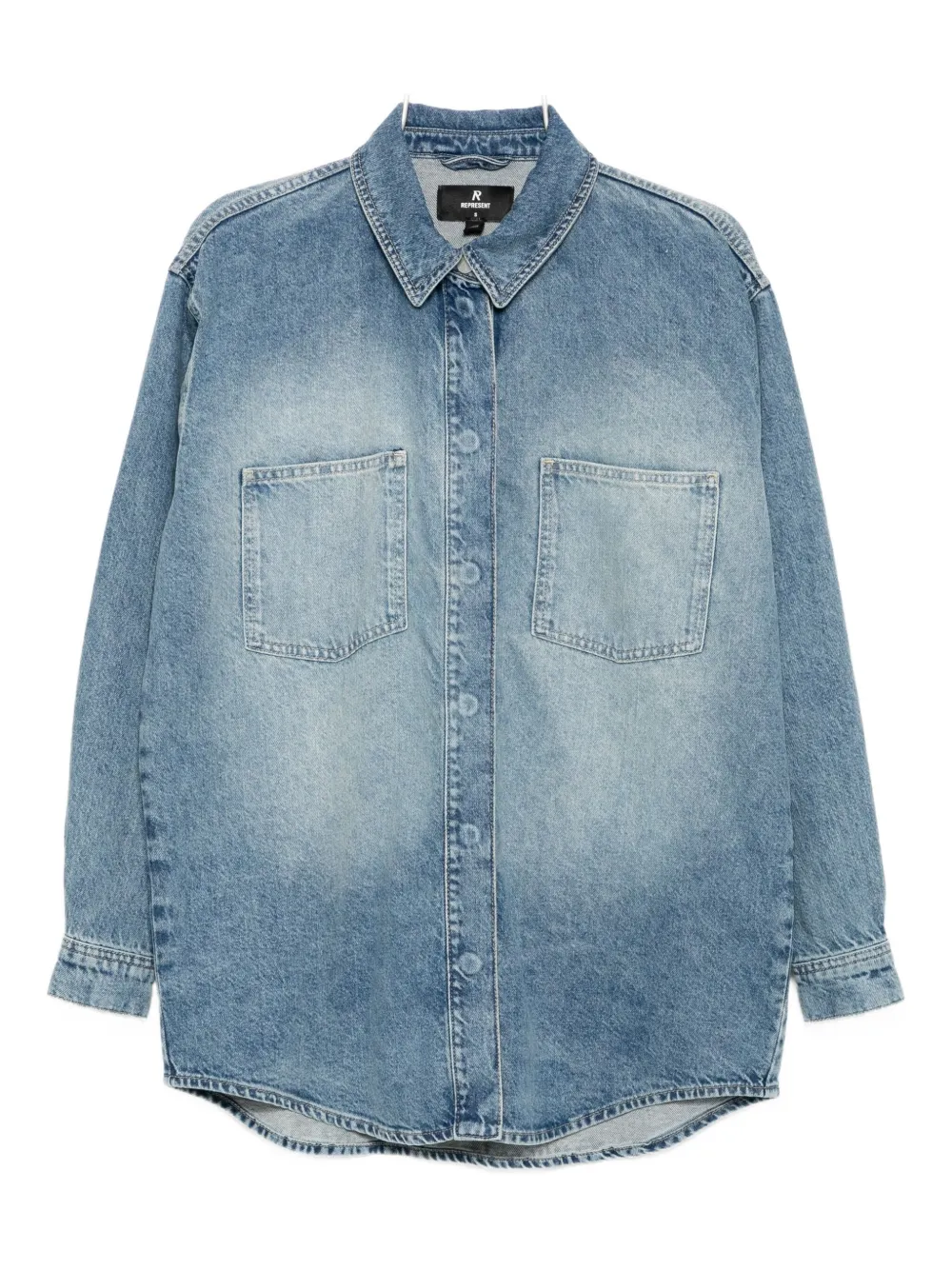 Represent cotton denim jacket | Blue | Image 1