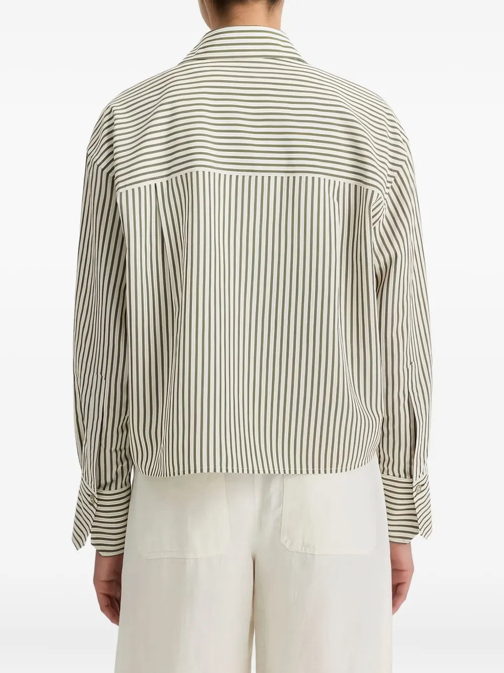 Vince Gestreept overhemd Beige