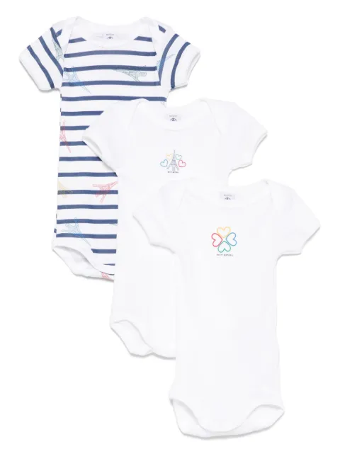 Petit Bateau Tutine a righe (3 pezzi)