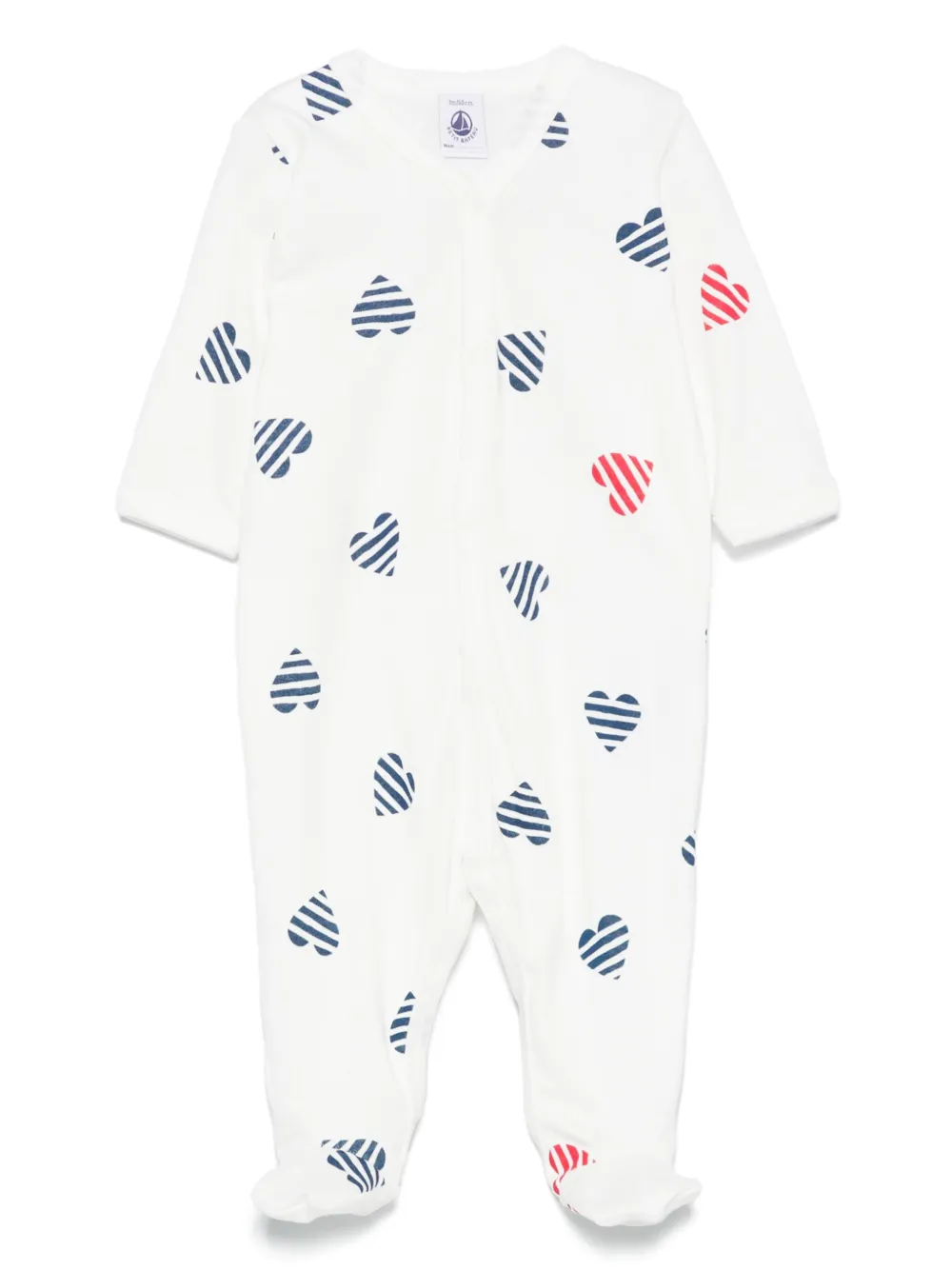 Petit Bateau コットン パジャマ - ホワイト Petit Bateau コットン パジャマ - ホワイト