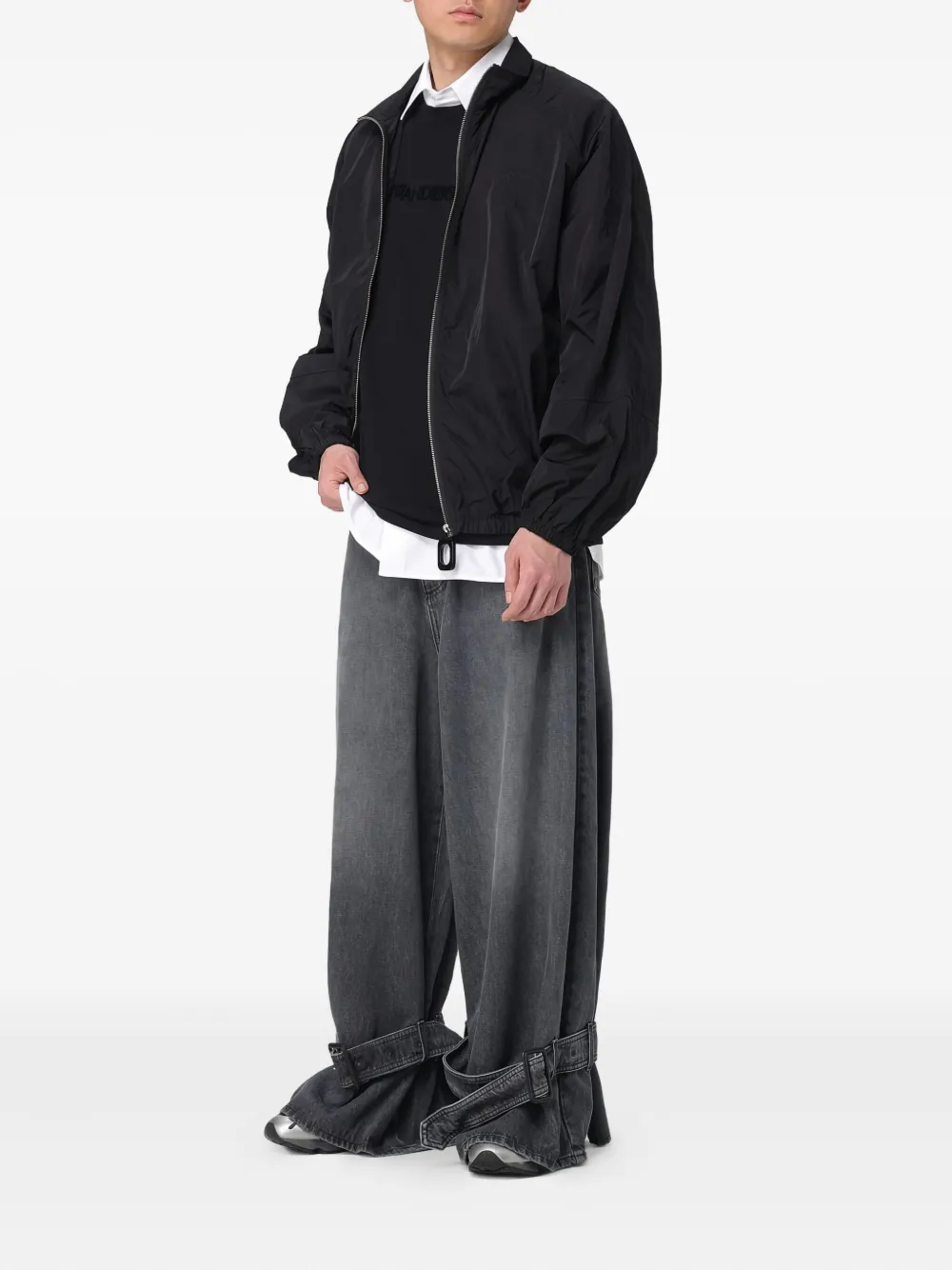 JW Anderson Jack met raglan mouwen en rits Zwart