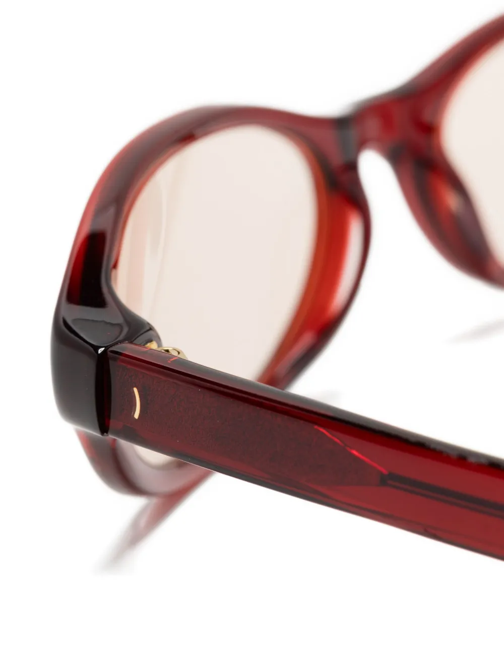 FLATLIST Olympia zonnebril met ovalen montuur Rood