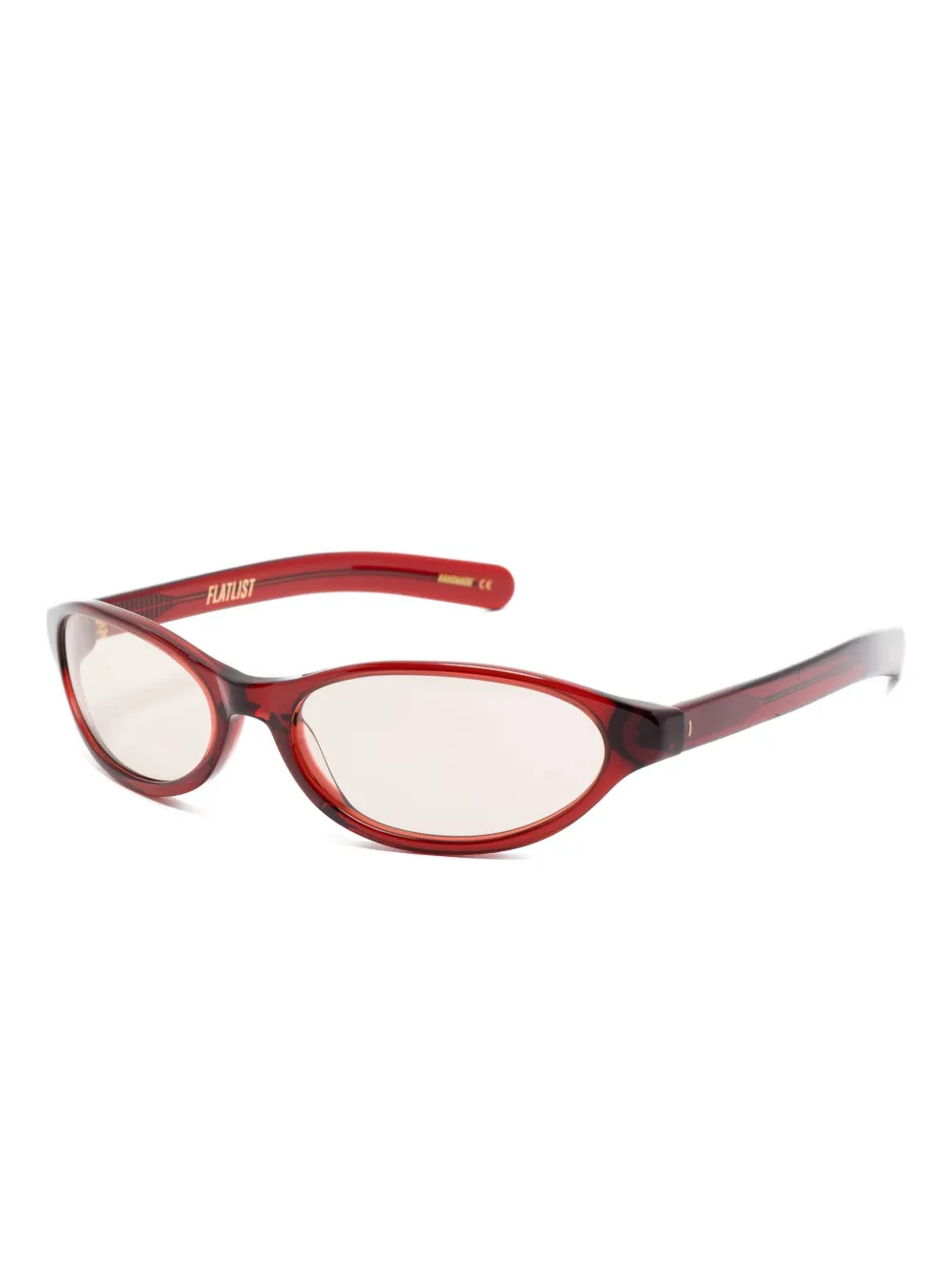 FLATLIST Olympia zonnebril met ovalen montuur Rood