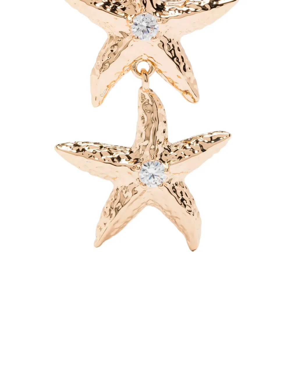 Self-portrait Starfish-drop Earrings In Gold