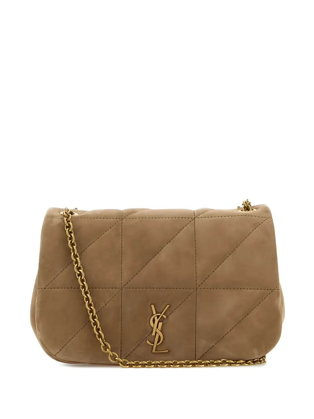 Saint Laurent Gewatteerde schoudertas Beige