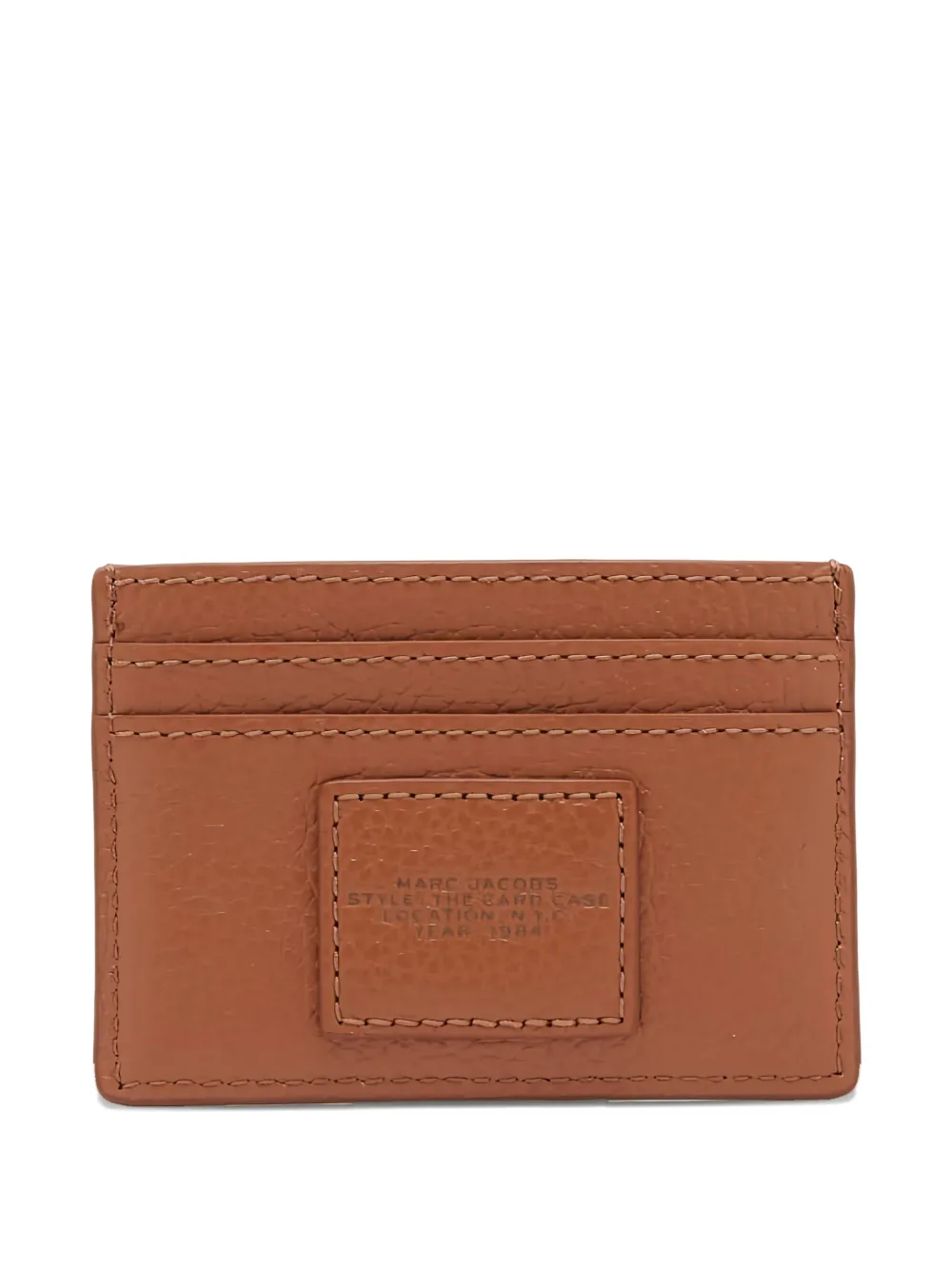 Marc Jacobs The Card Case debossed-logo wallet - Bruin