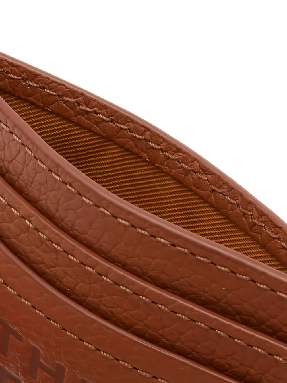 Marc Jacobs The Card Case Debossed-logo Wallet In Brown