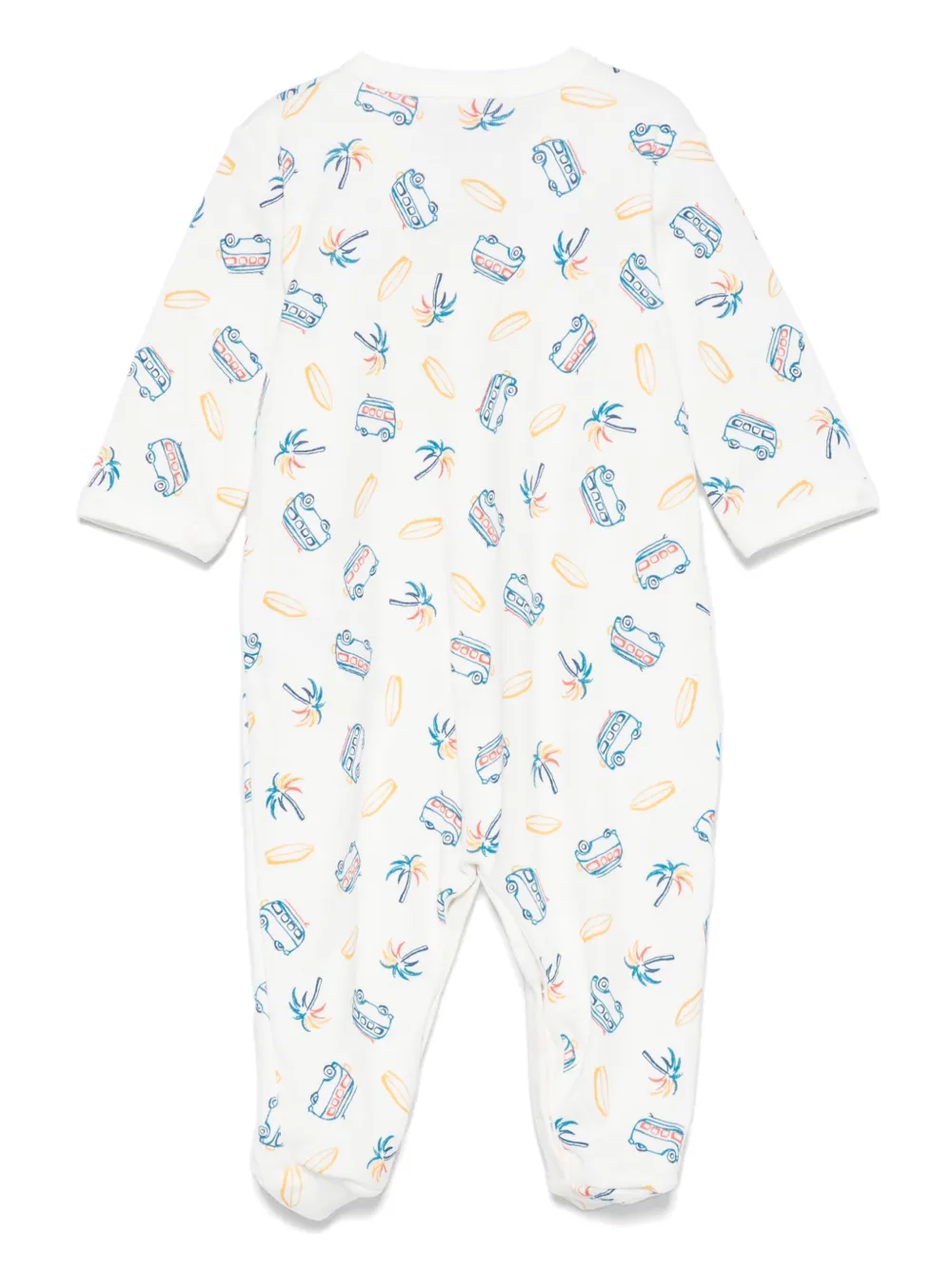 Petit Bateau cotton romper - Wit