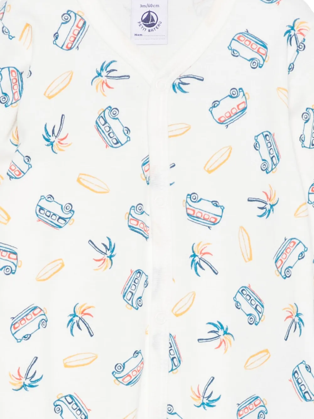 Petit Bateau Katoenen romper Wit