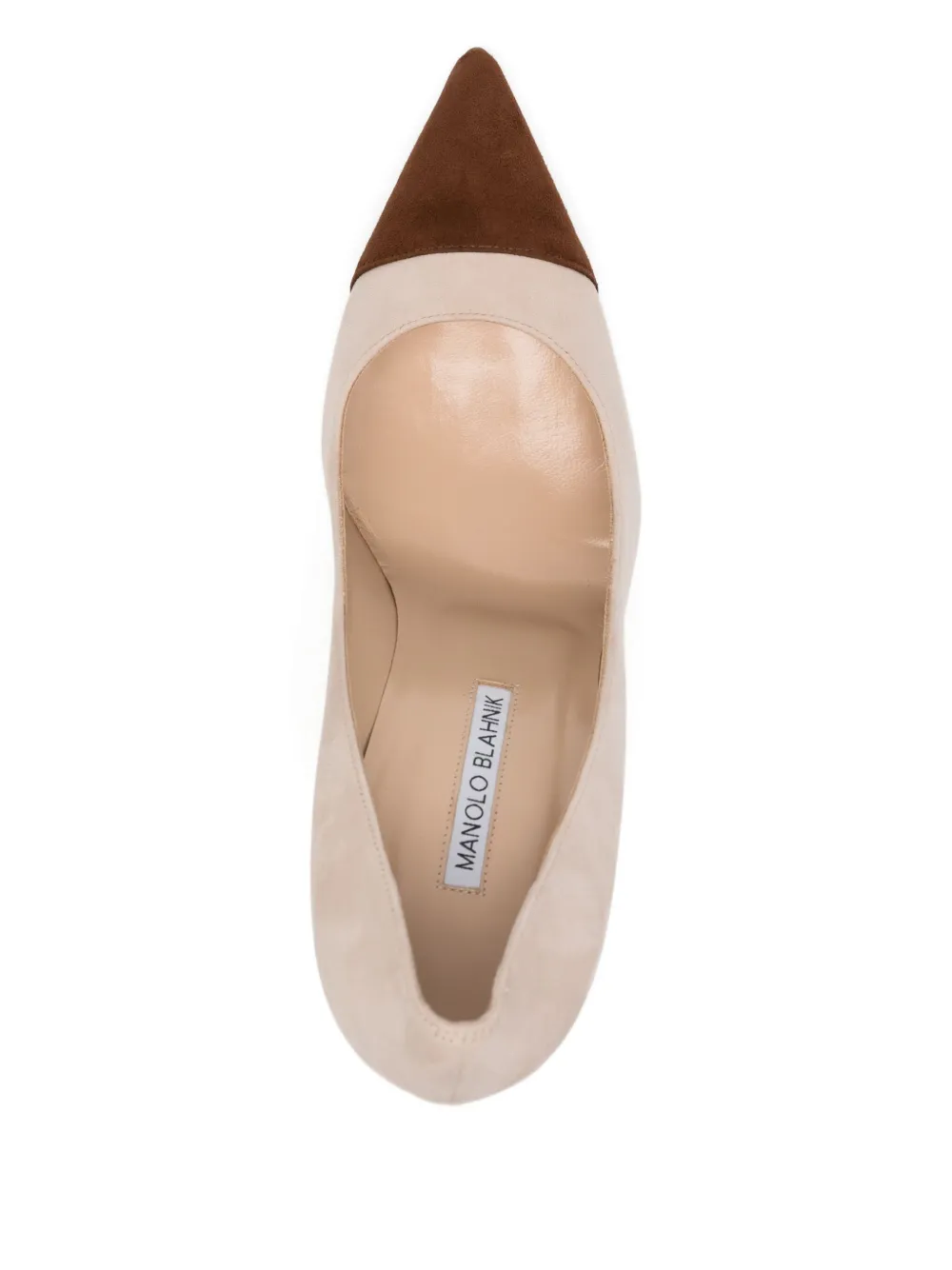 Manolo Blahnik 105mm Capcour heeled pumps Neutrals