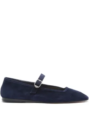 ル モンド ベリル LE バレエシューズ ラウンドトゥ ベロア 37 緑 BALLET MARY JANE LEATHER BMJ－SUE