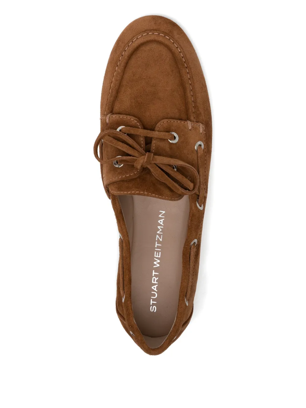 Stuart Weitzman Tinsley Moccasin Loafers In Brown