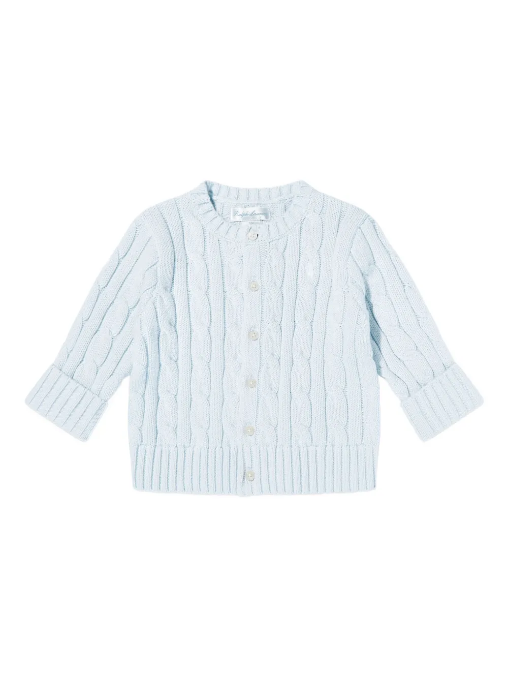 POLO RALPH LAUREN KIDS Kabelgebreid vest en broek Blauw
