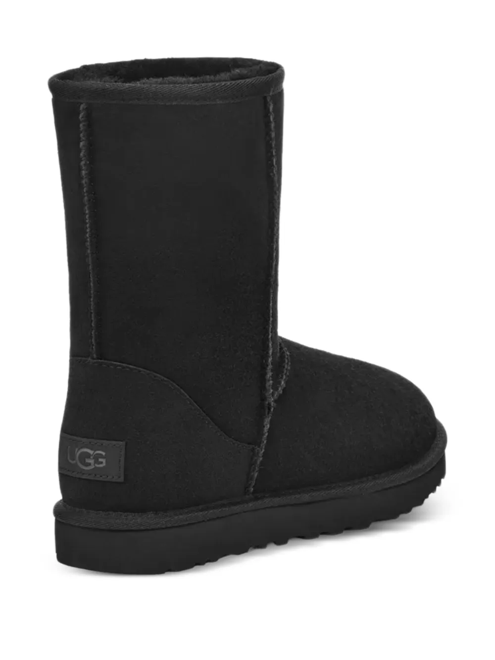 Ugg Sheepskin Suede Boots In Black