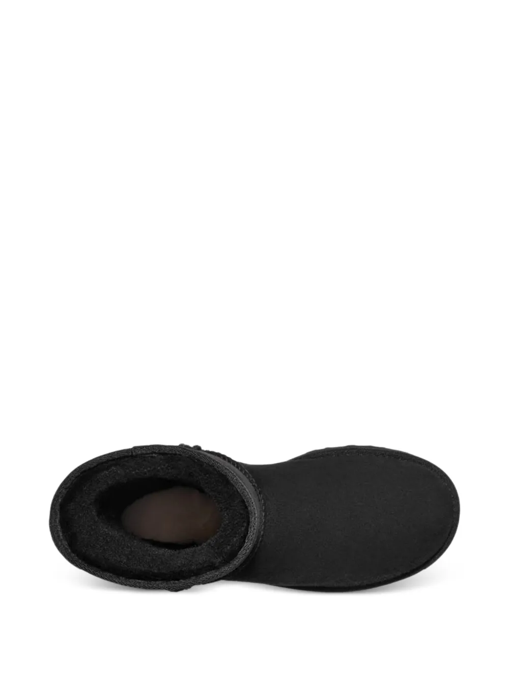 Ugg Sheepskin Suede Boots In Black