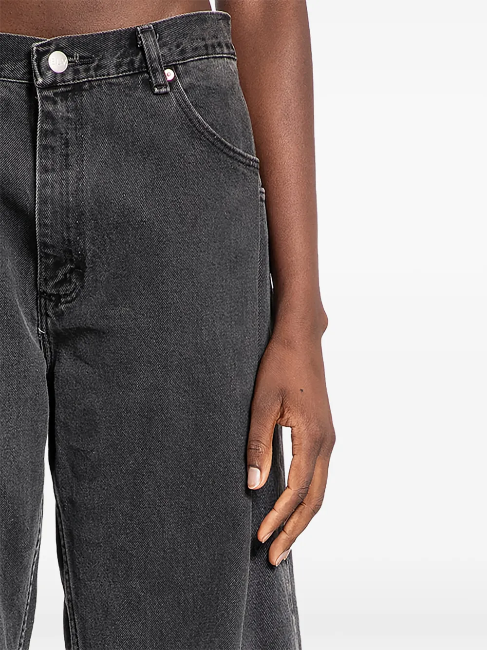 E.L.V DENIM Freya frayed jeans - Grijs