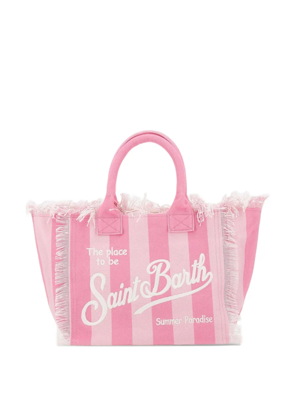 MC2 Saint Barth Vanity Stripes ハンドバッグ - ピンク MC2 Saint Barth Vanity Stripes ハンドバッグ - ピンク