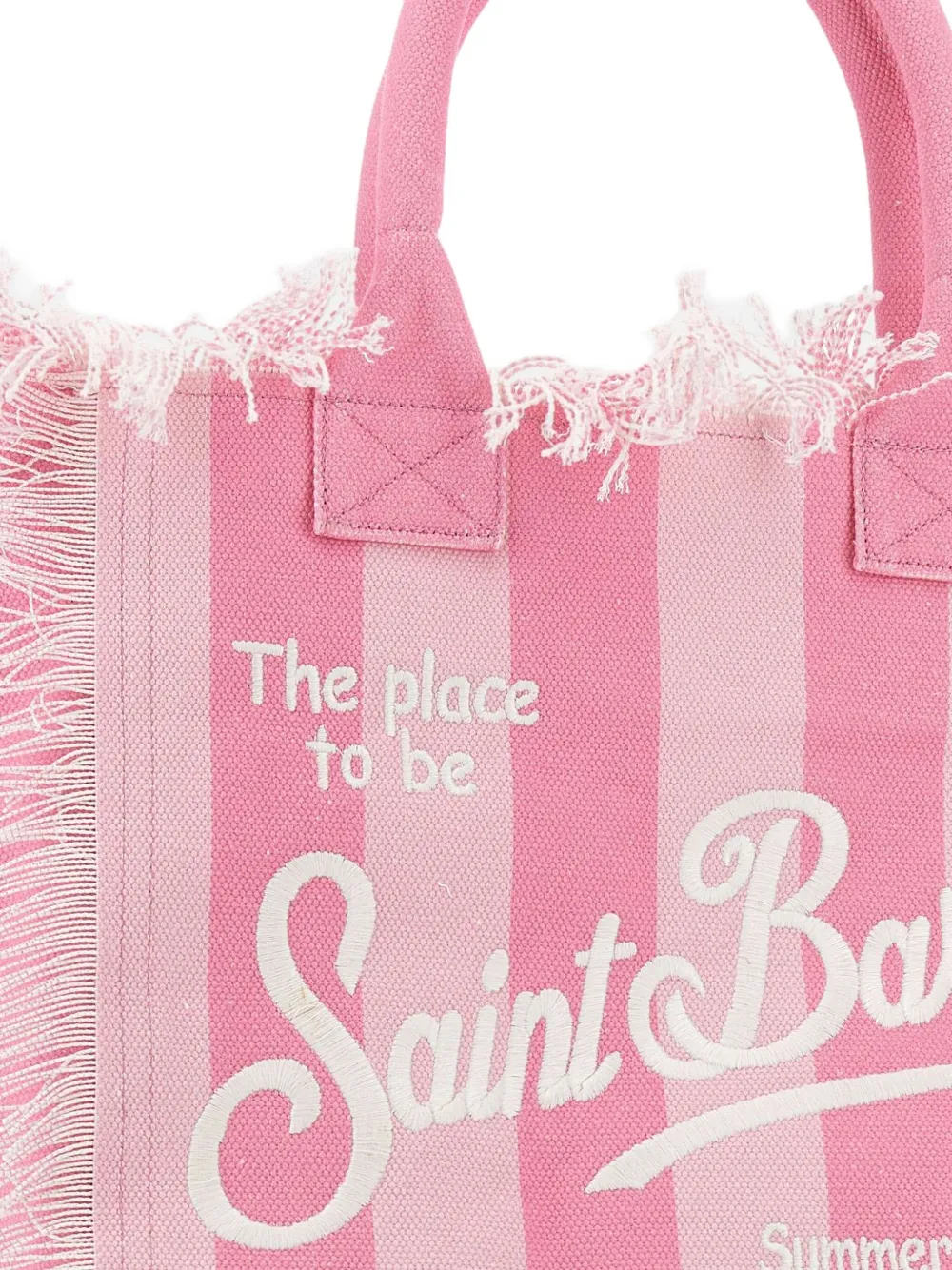 MC2 Saint Barth Vanity Stripes shopper Roze